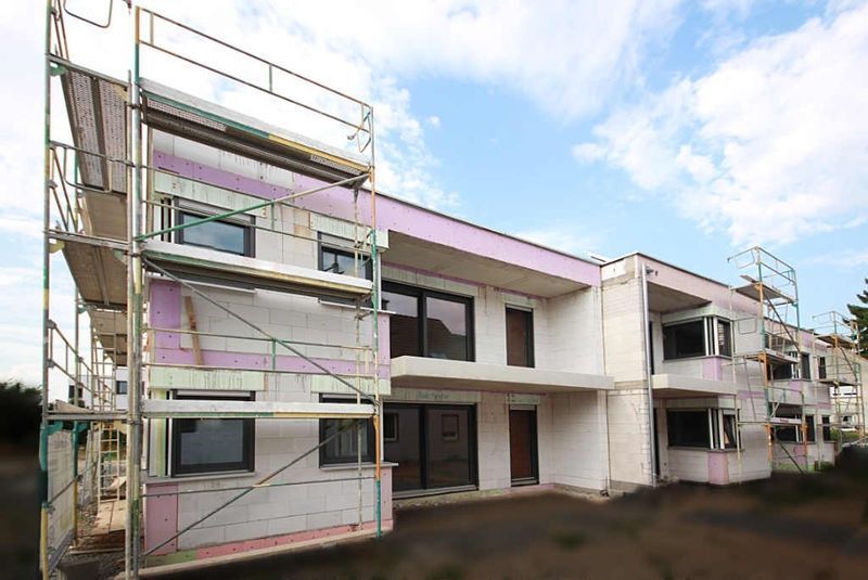 Rohbau eines einstöckigen Gebäudes, Bauunternehmen Herold
