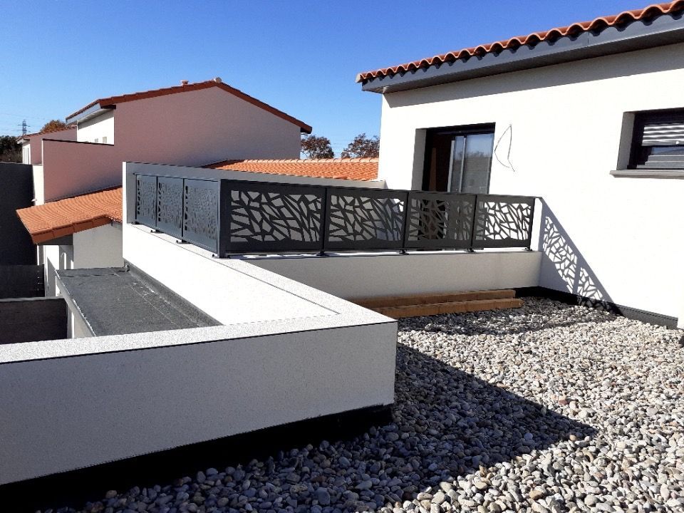 Garde-corps de terrasse en métal