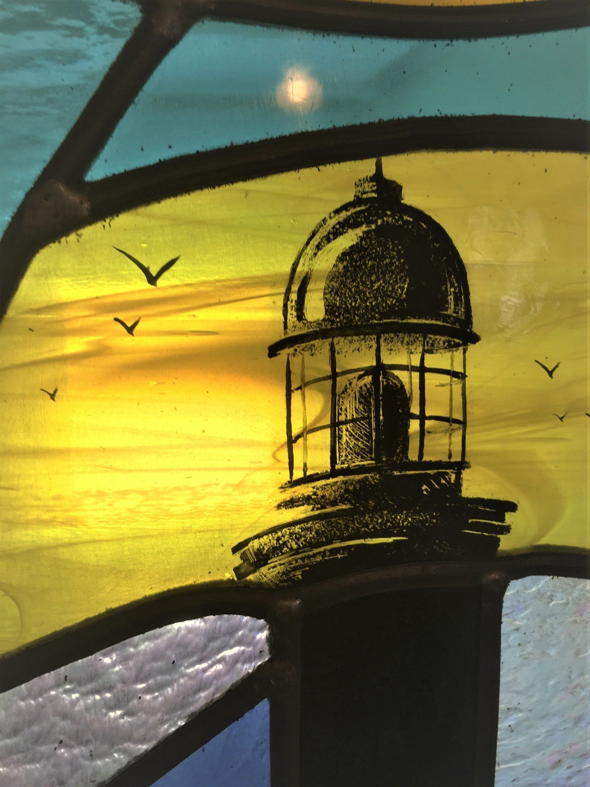 Vitrail, détail du phare