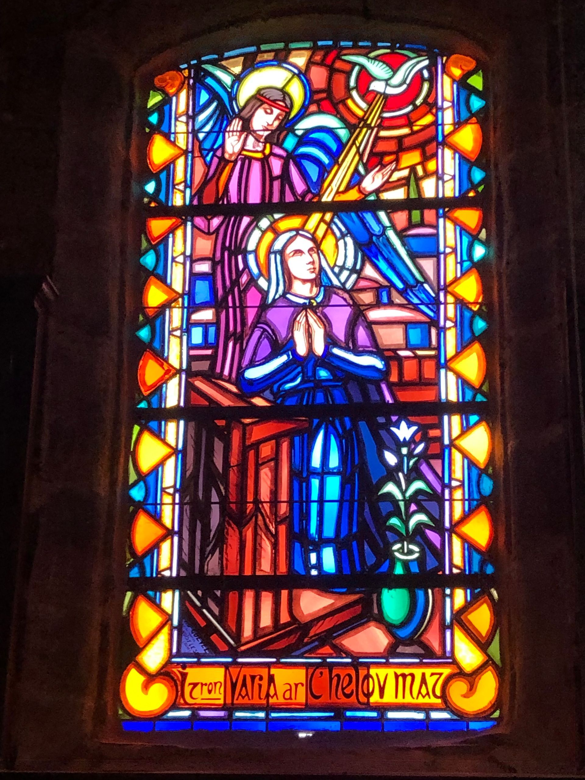 Restauration de vitrail d'église