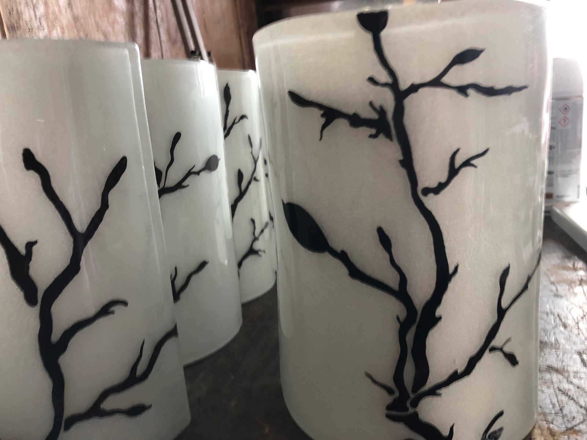 Décoration en forme de poisson en verre