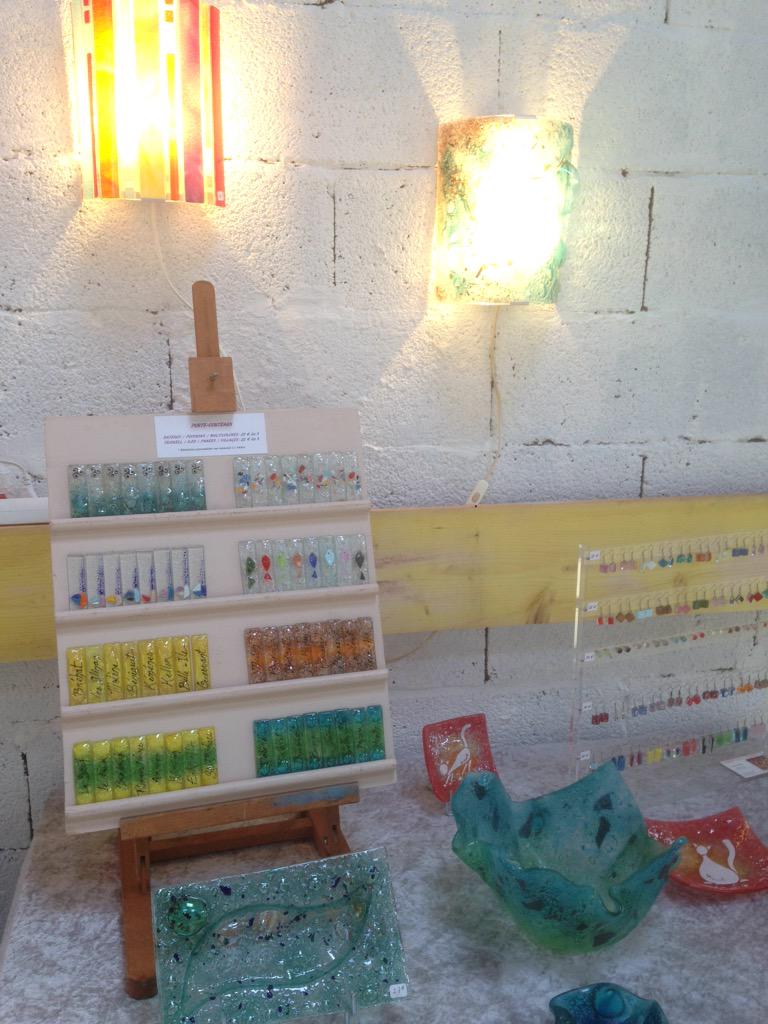 Les objets décoratifs en verre fusing disponibles en boutique