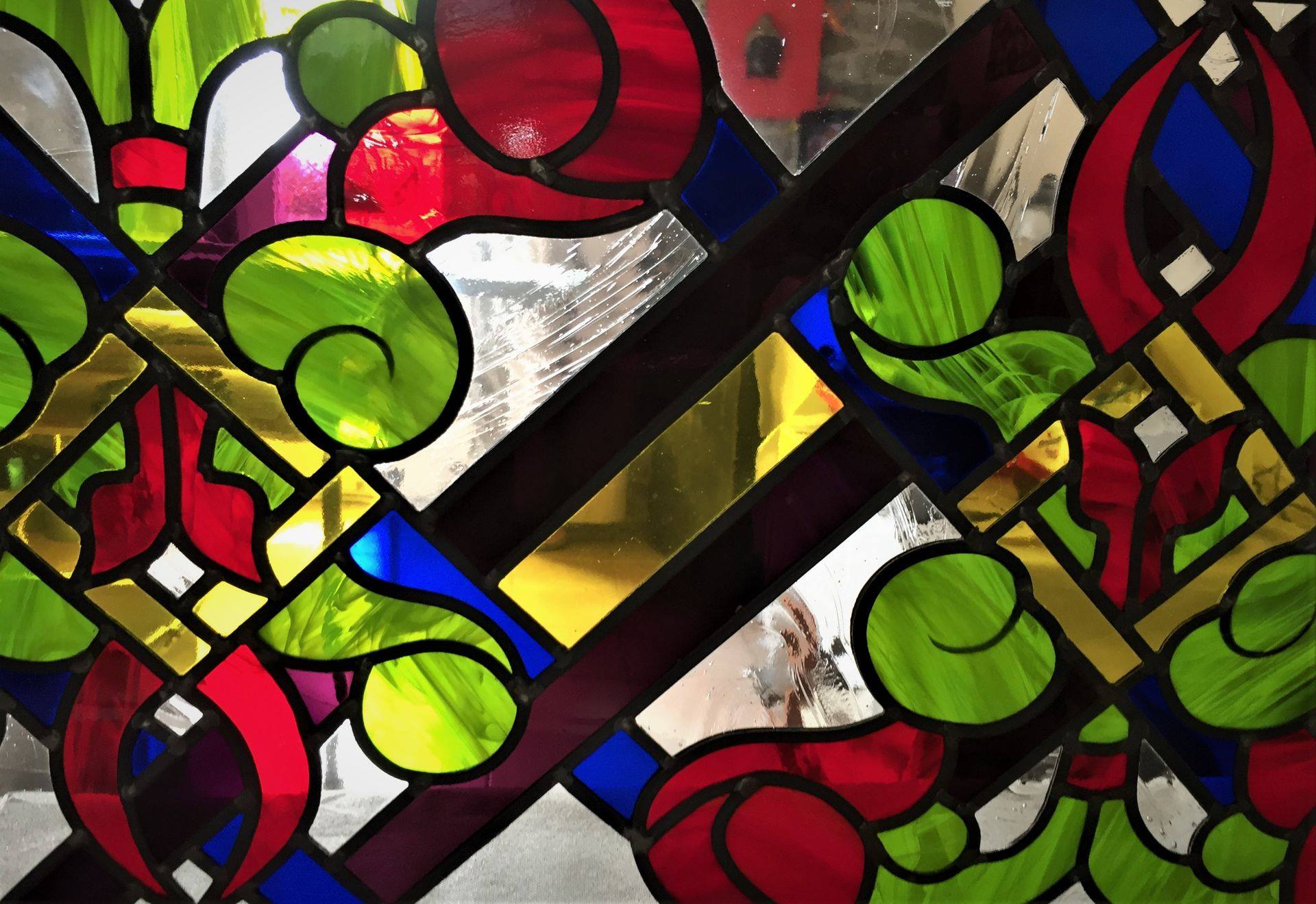 Vitrail au plomb, création