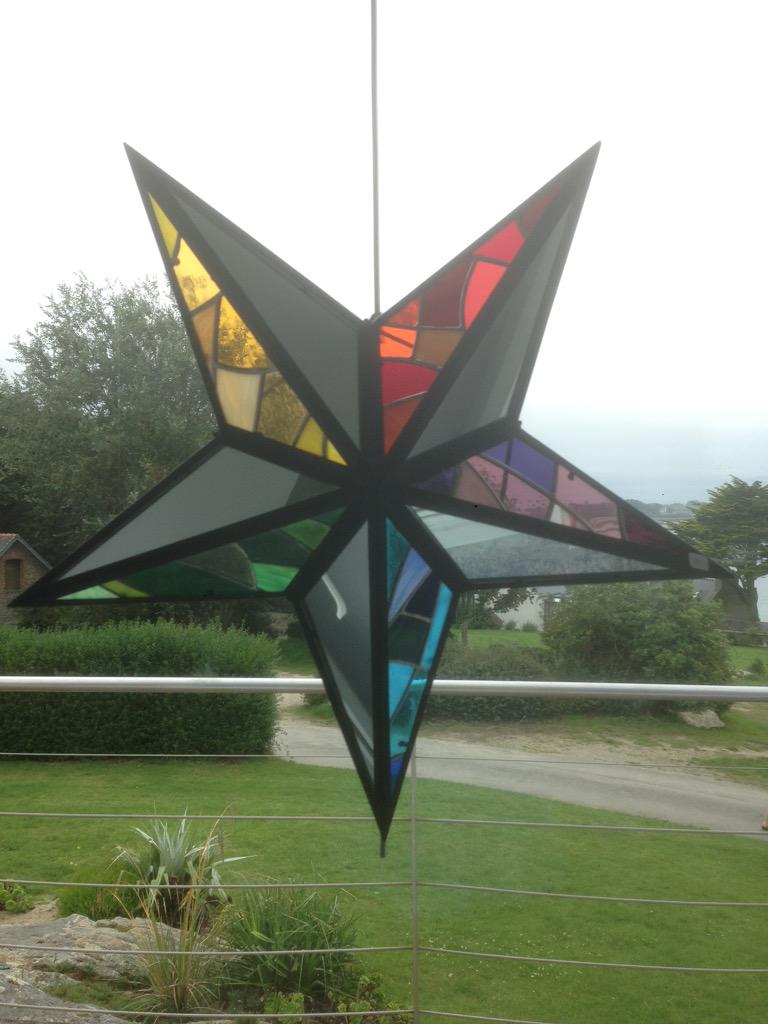 Vitrail en étoile réalisé par votre maître verrier