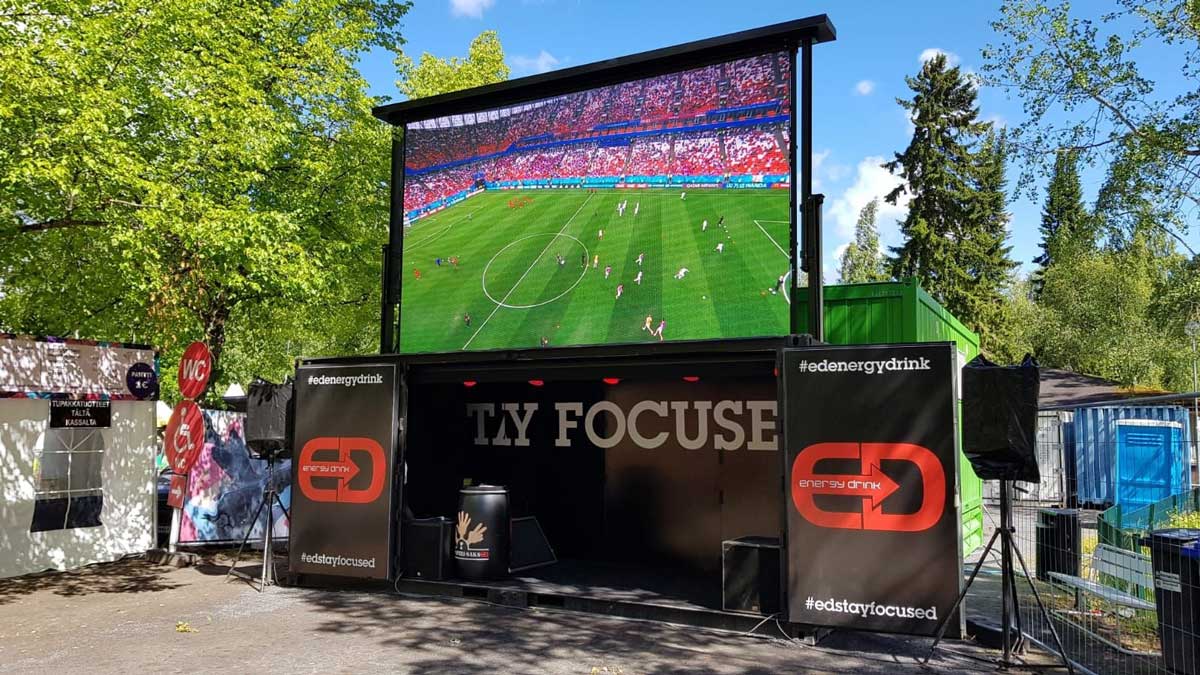 15 m2 screencontainer - Eventgear Oy