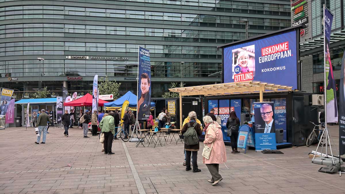 15 m2 screencontainer - Eventgear Oy