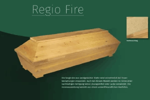 Bestattungen Krumrein. Sarg Regio Fire