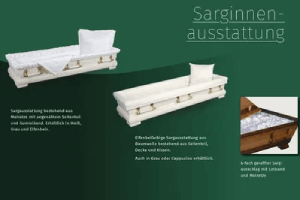 Bestattungen Krumrein. Sarginnenausstattung