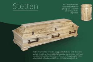 Bestattungen Krumrein. Sarg Frauental