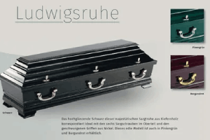 Bestattungen Krumrein. Sarg Ludwigsruhe