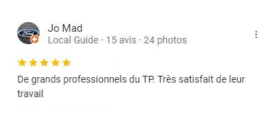 Commentaire google de Jo Mad