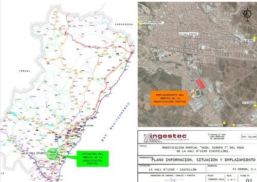 Un mapa y una vista aérea de una ciudad