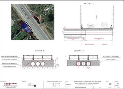 Hay una imagen de un puente y un dibujo de un puente.
