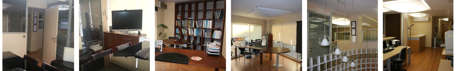 Un collage de imágenes de una sala de estar, una cocina y un comedor.