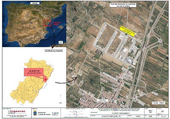 Un mapa que muestra la ubicación de una ciudad en España