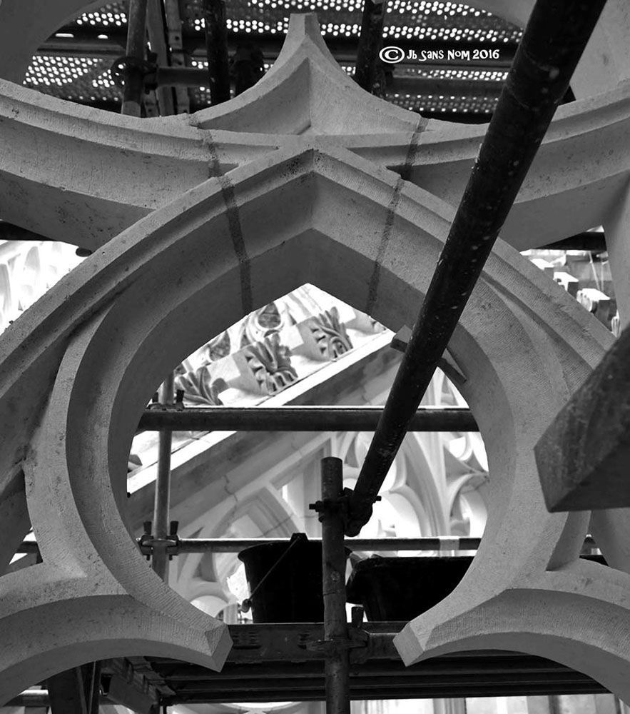 Pierres taillées pour rénovation de cathédrale