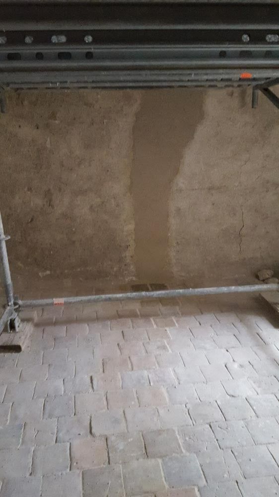 Fissure colmatée au Château de Meung sur Loire après travaux
