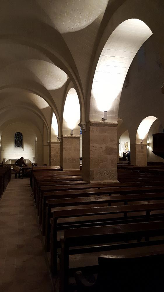 Intérieur de la Chapelle Saint Mesmin après travaux
