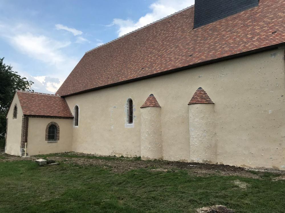 Vue arrière de l'Eglise de La Chapelle Saint Sépulcre