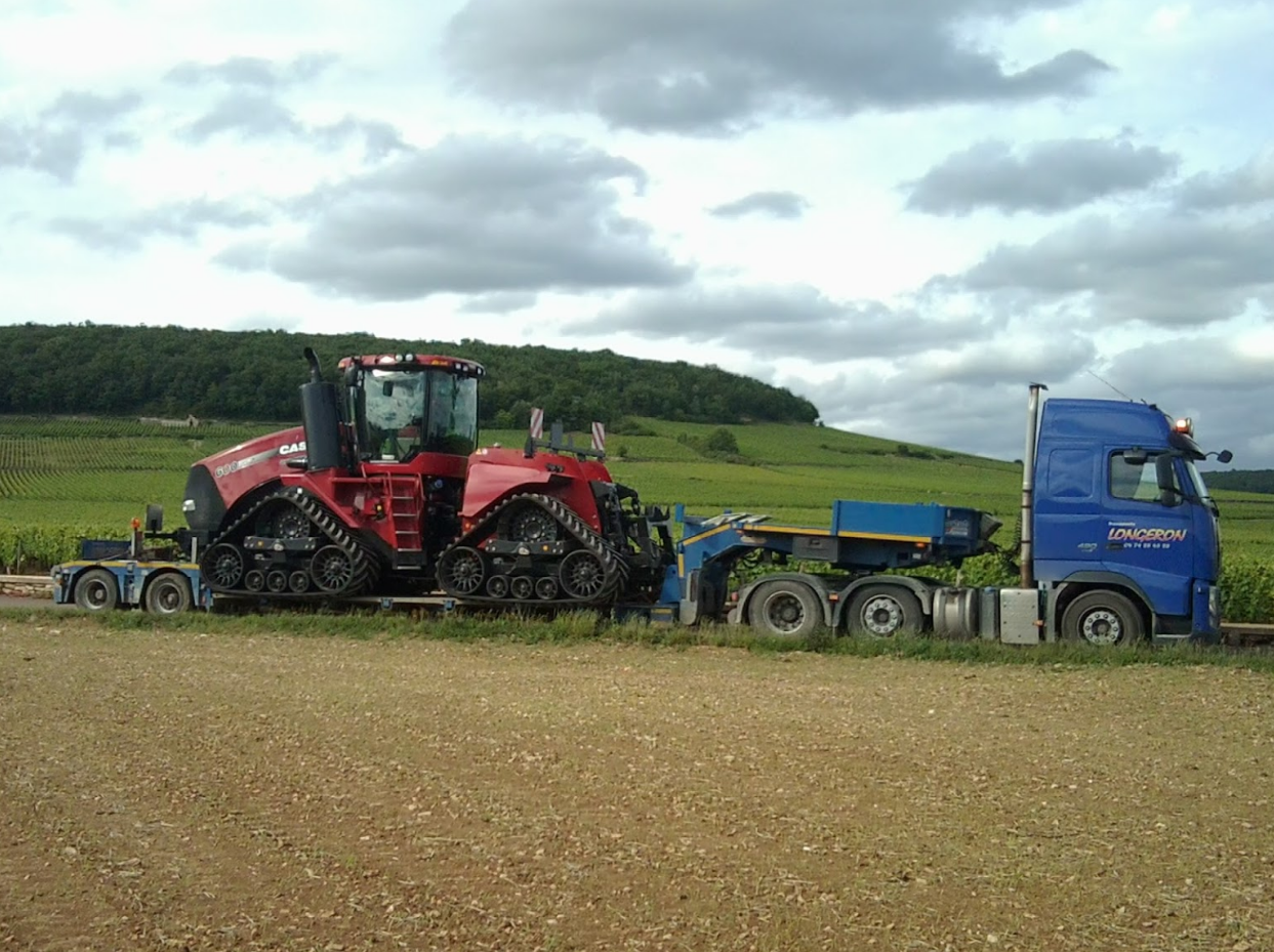 Transport d'engin agricole