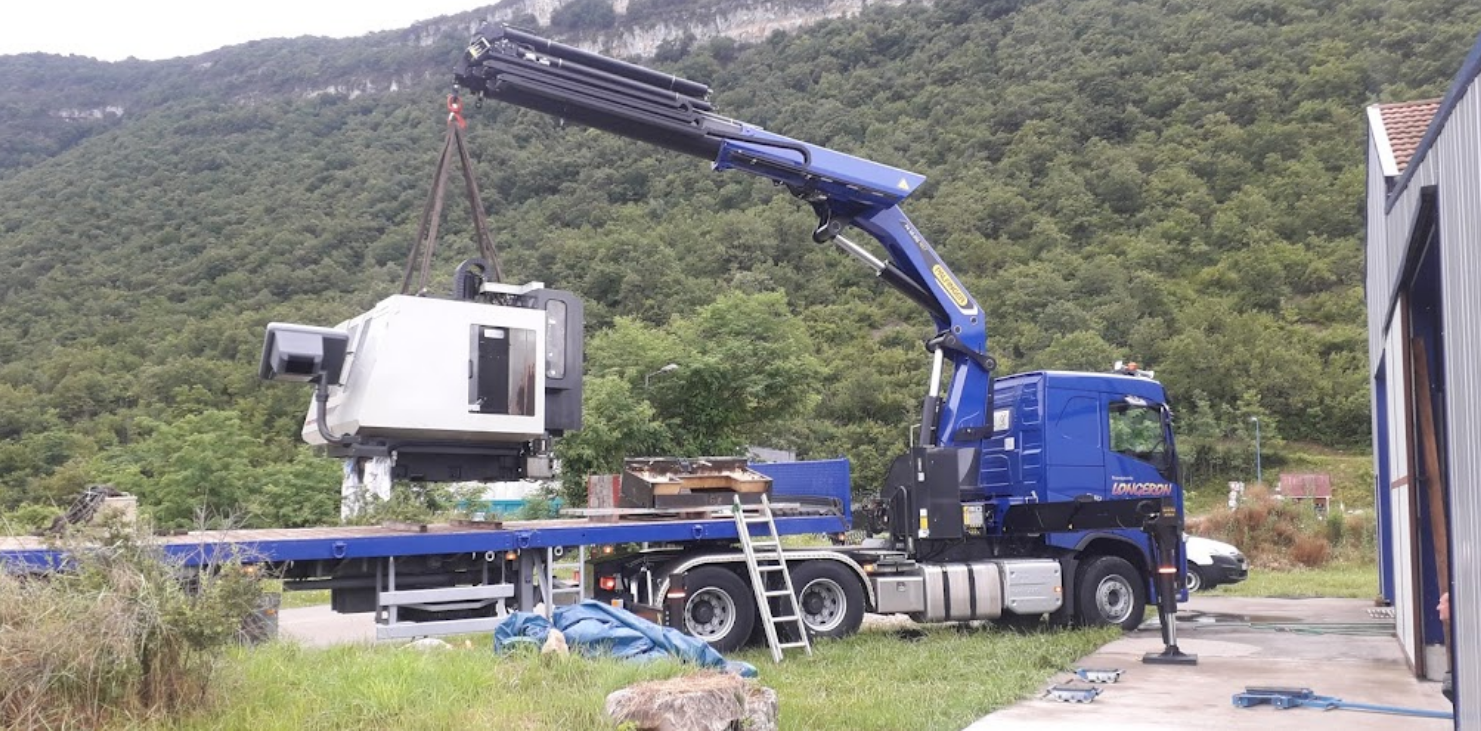 Transport à bras de grue