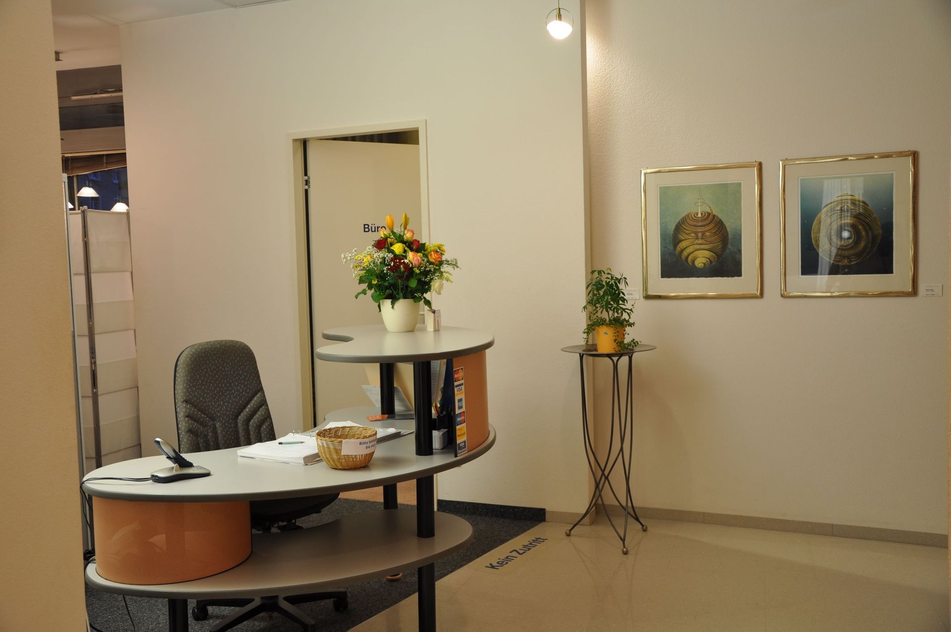 Empfang Praxis Dr. Pfeffer