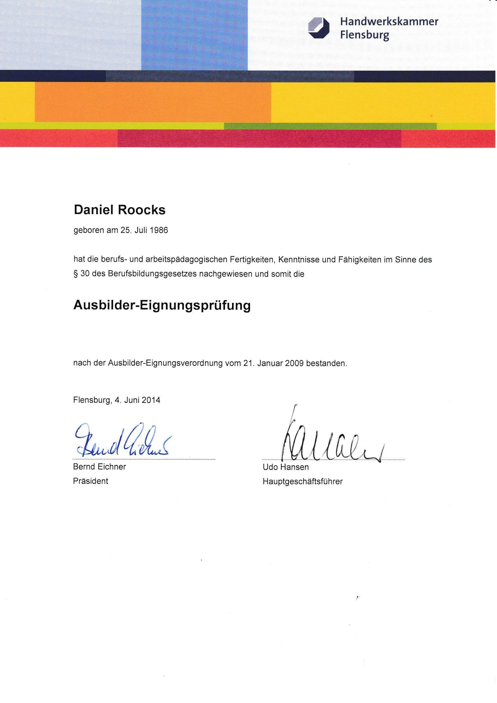 Schadenzentrum Nord Daniel Roocks