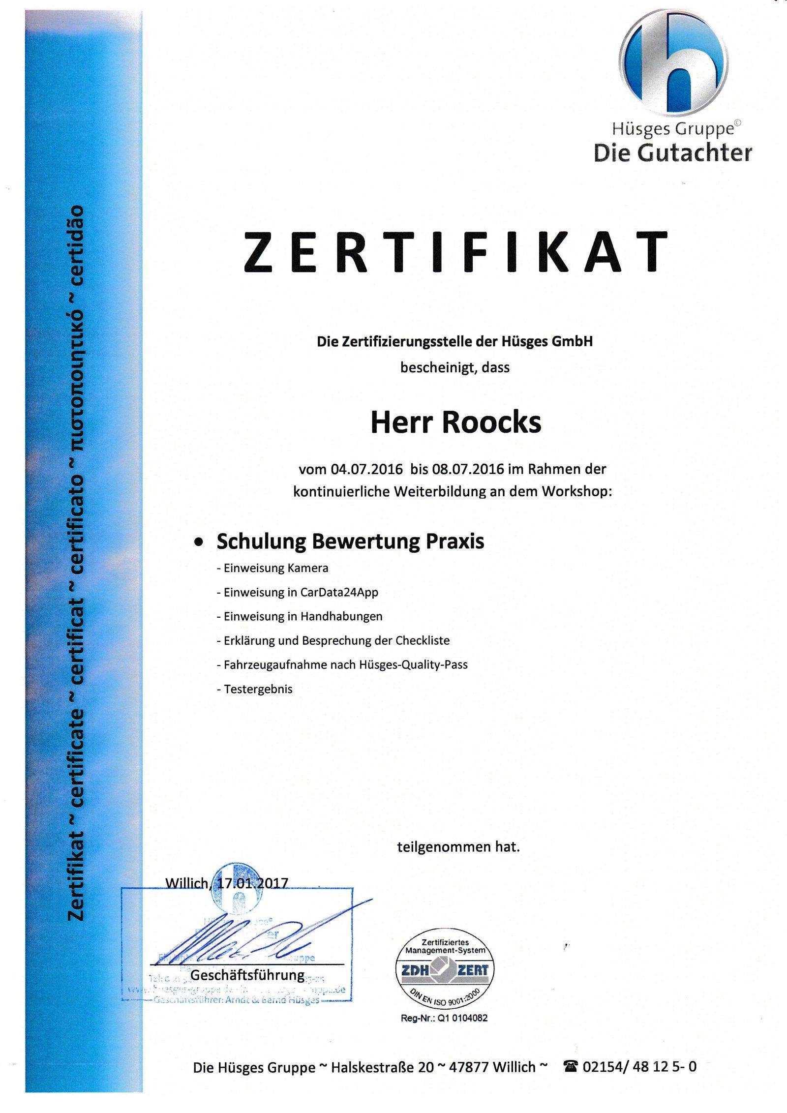 Schadenzentrum Nord Daniel Roocks