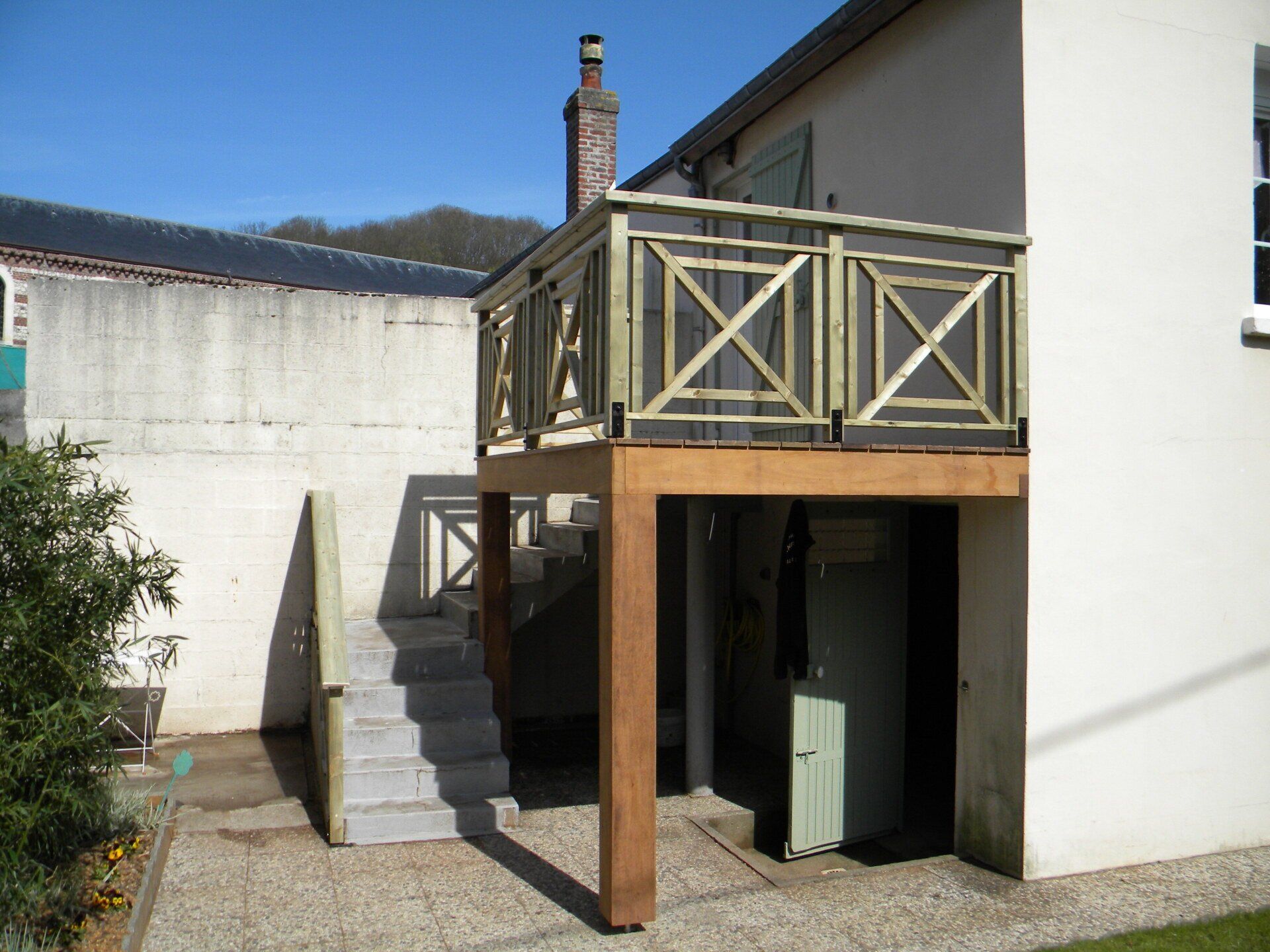 Création mezzanine terrasse