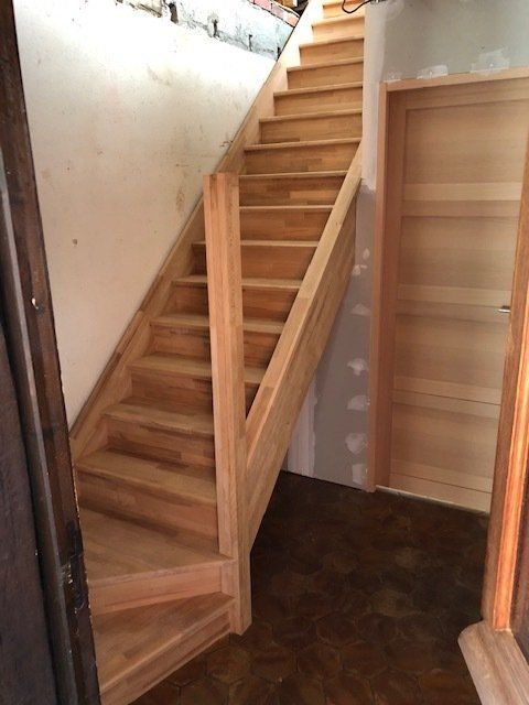 Installation escalier en bois