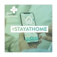 Werbung für Hashtag Stay at Home