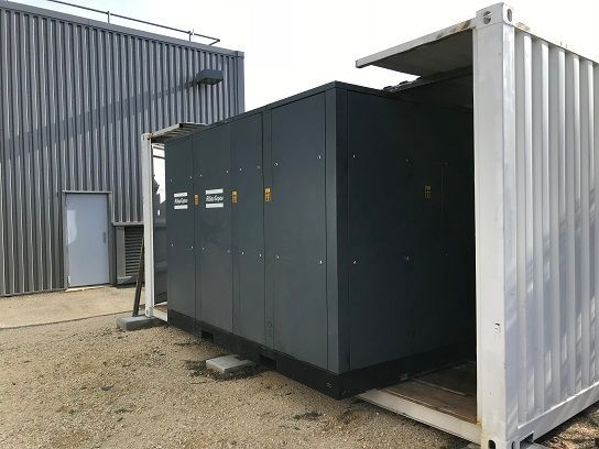 Mise en conteneur d’un GA-250 et gruttage