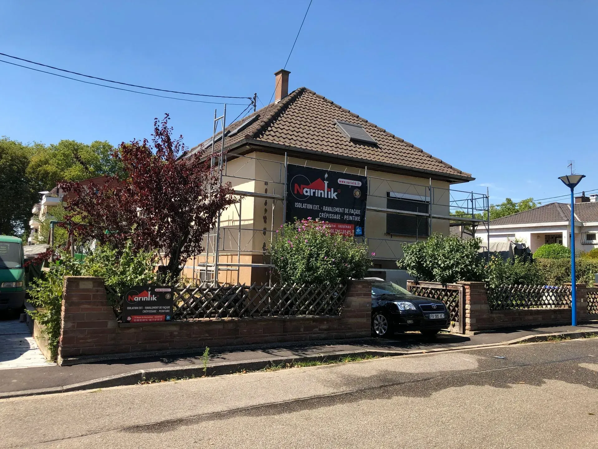 Avant une isolation thermique