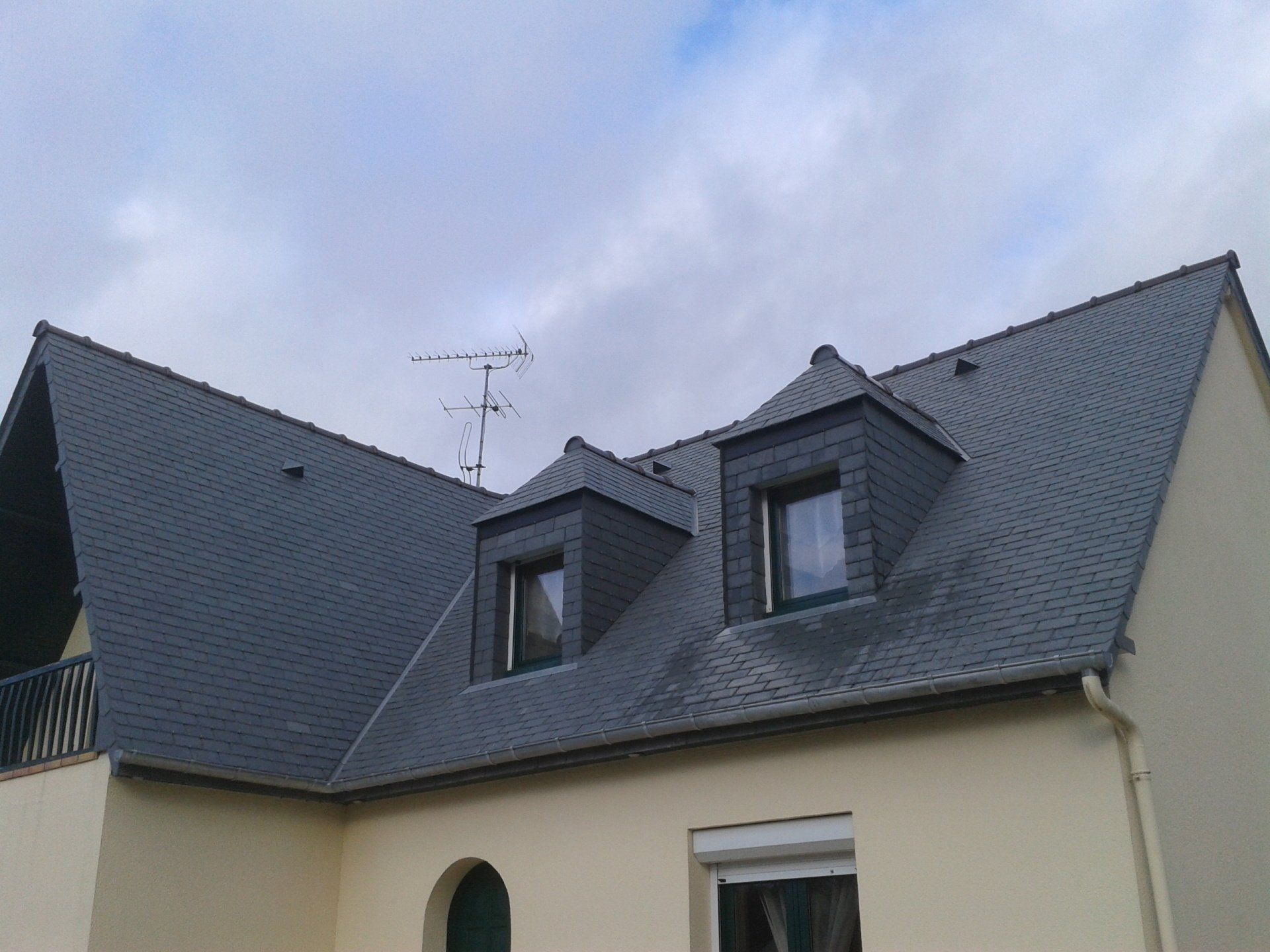 Toiture ardoise et lucarnes