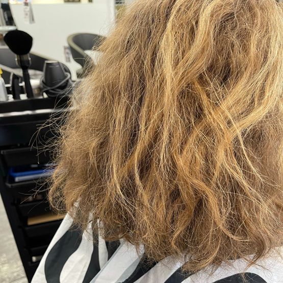 Naturhaar - vor der Behandlung mit WONDER PROTEIN - veganes Streckmittel