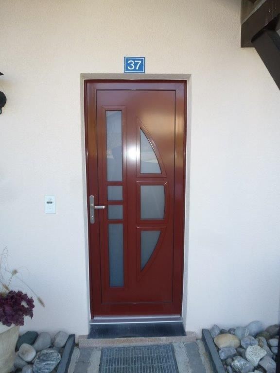 Porte d'entrée alu - Menuiserie-Agencement Eloi Bosson