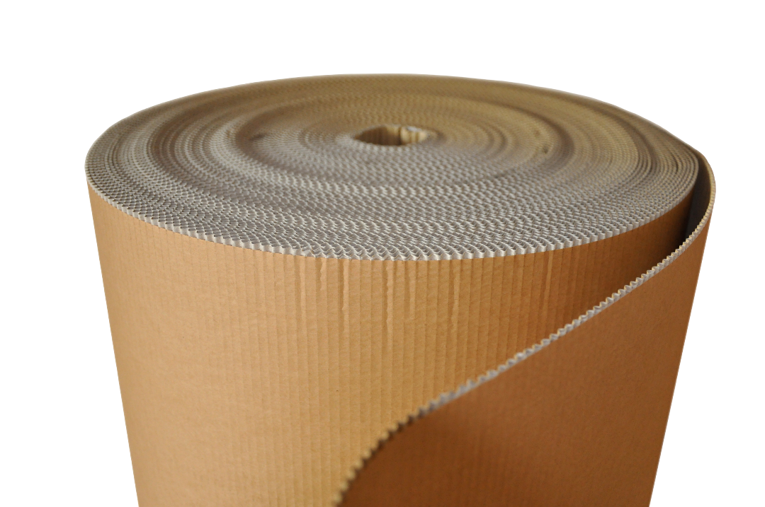 Un rouleau de papier carton