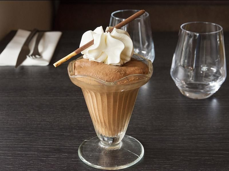 Dessert dans une coupe