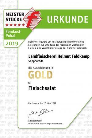 Urkunde Fleischsalat