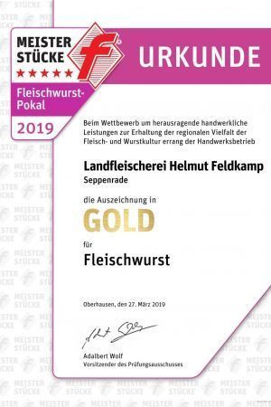 Urkunde Fleischwurst