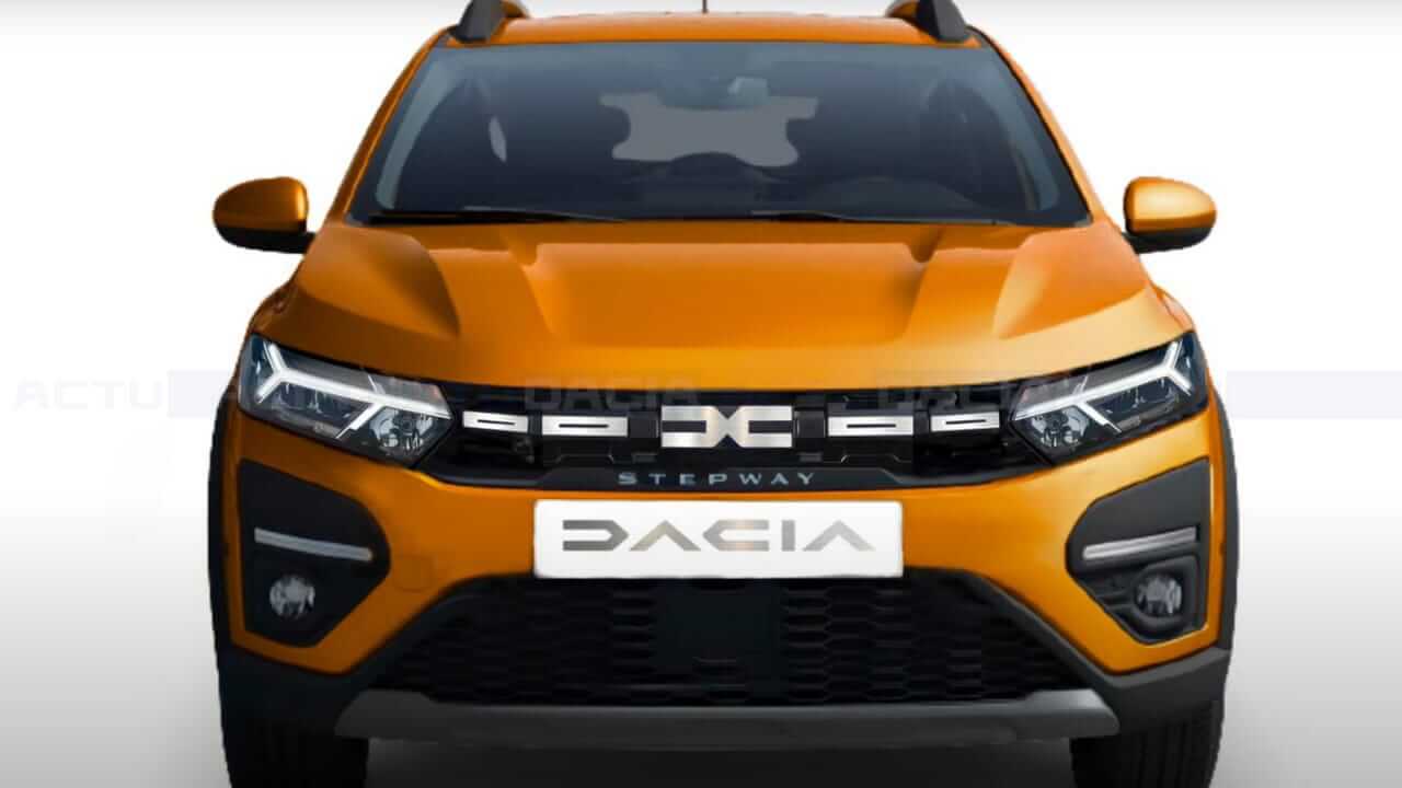 Voiture Dacia orange