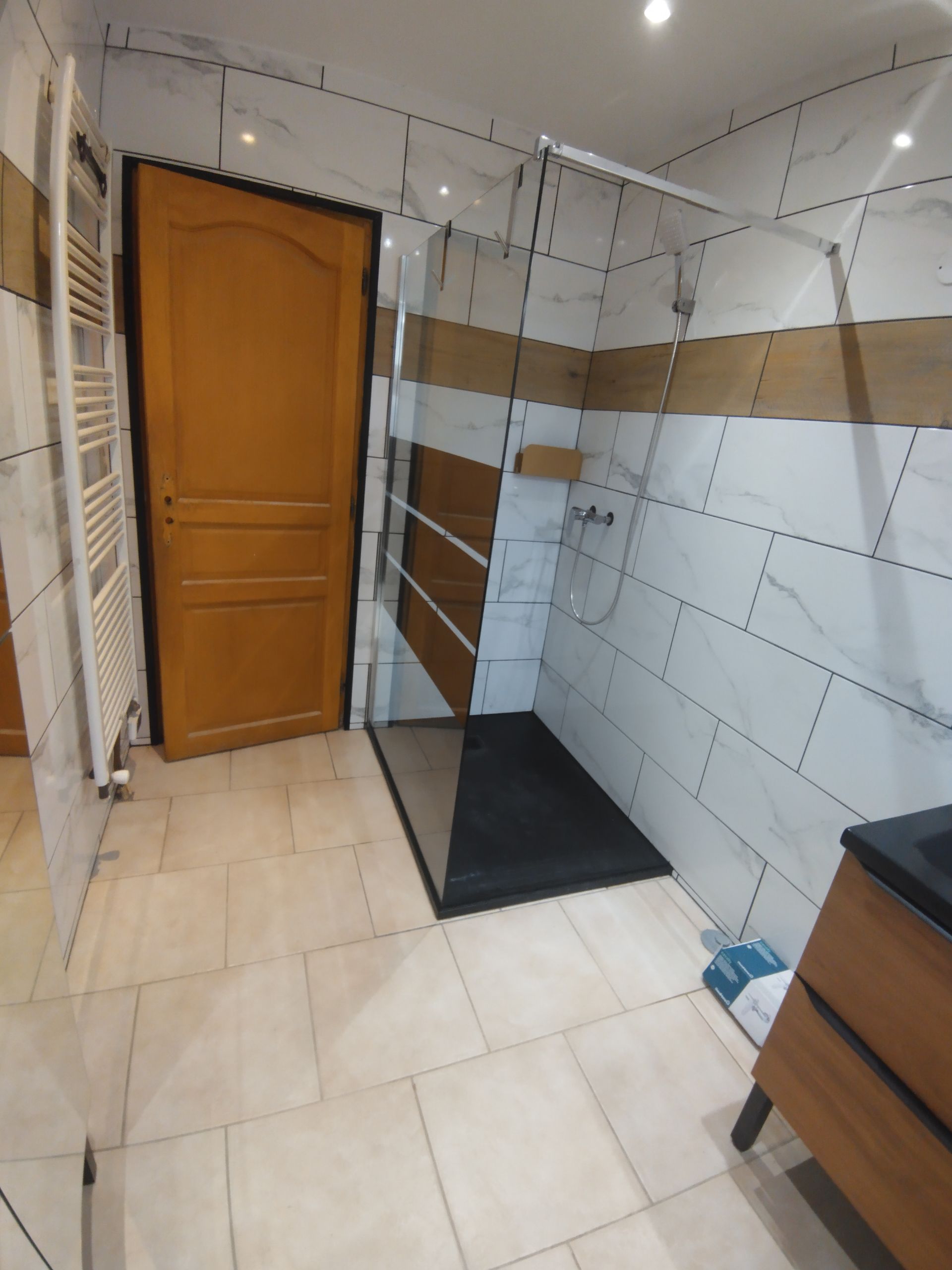 Une douche italienne