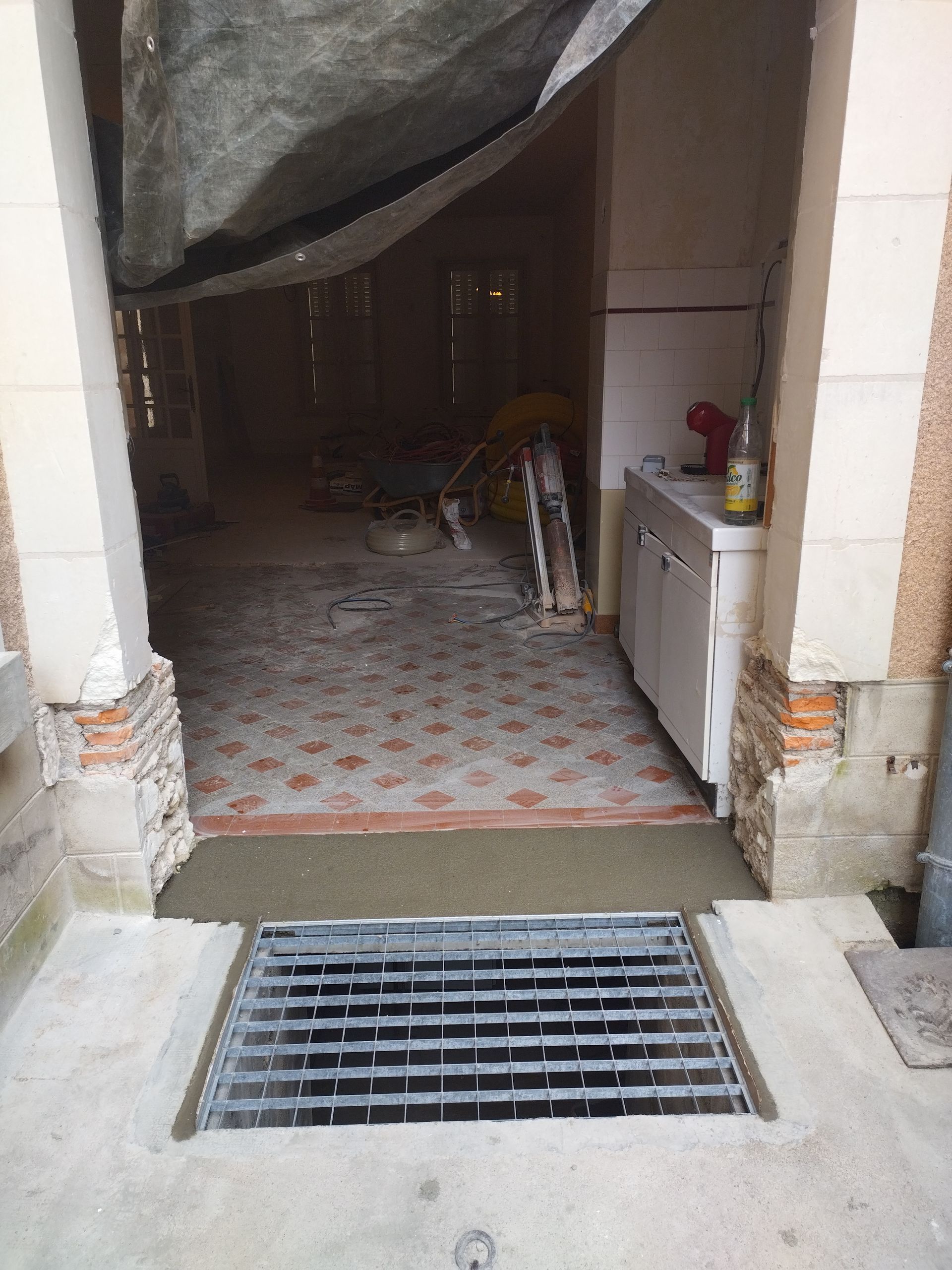 Création d'une ouverture après travaux