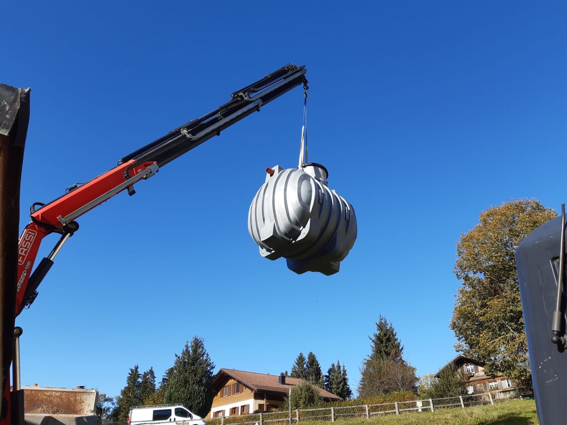 Kran | Bauarbeiten & Umgebungsgestaltung | A. Grob Baugeschäft AG | Wattwil