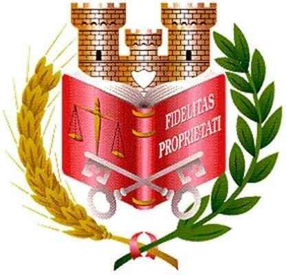 Un libro rojo con las palabras fidelitas proprieti.