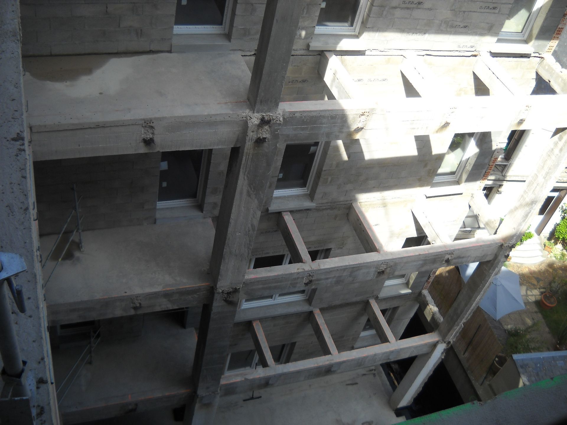 Intérieur de bâtiment en mauvais état