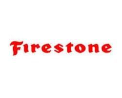 Logotipo da Firestone em texto vermelho.
