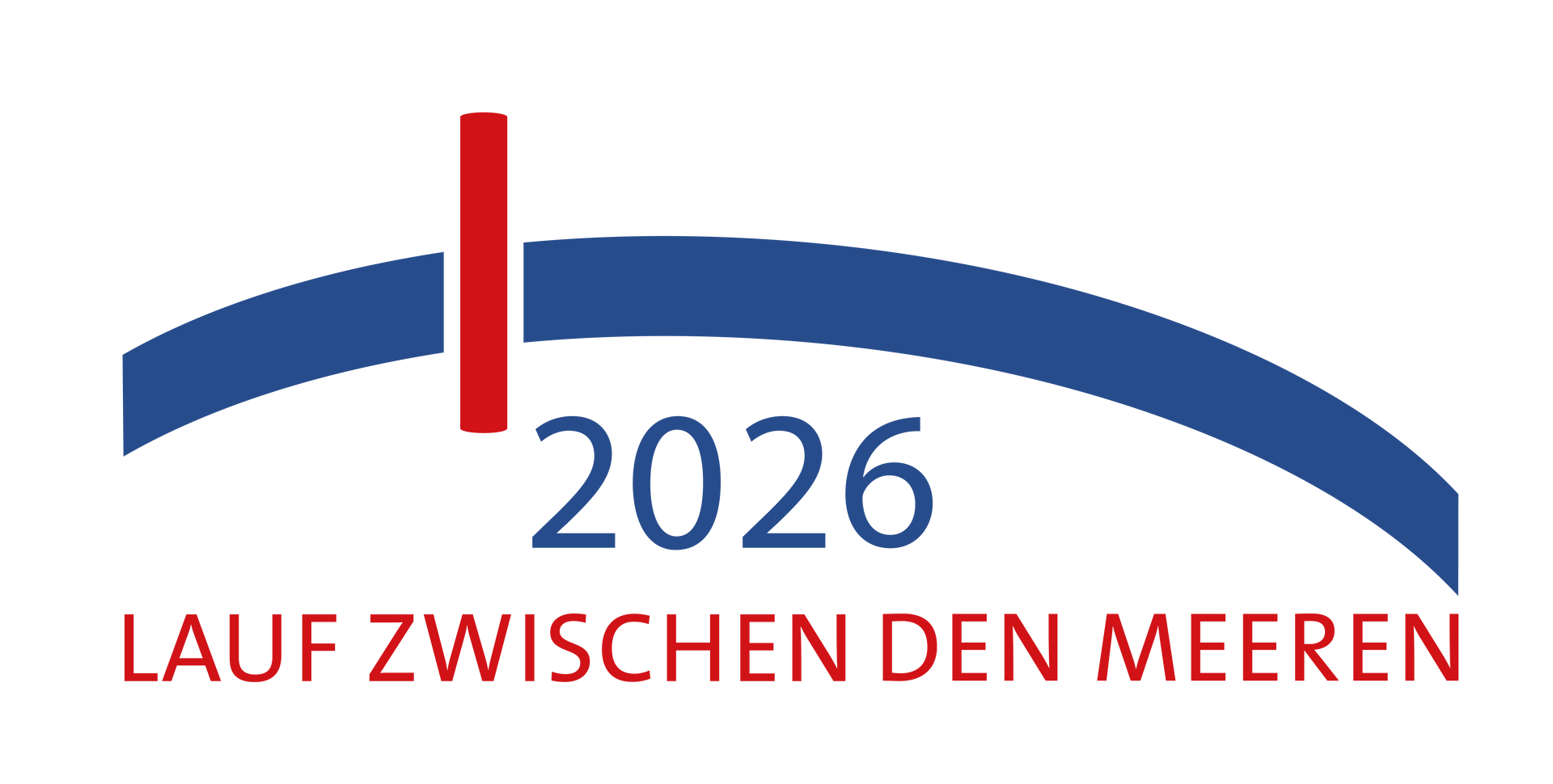 Kiel.Lauf 2026 logo: Silhouette of runner with raised arm,