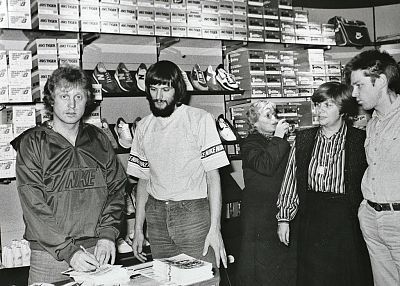 Eröffnung von ZIPPEL'S Läuferwelt 1982 in Kiel