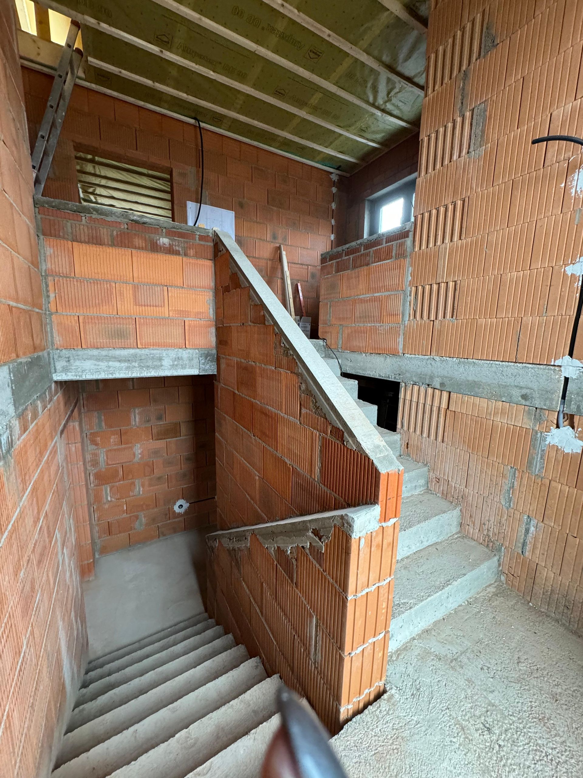 Rohbau eines Hauses von Innen